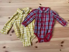 【BABY GAP&OLD NAVY】チェックシャツロンパース