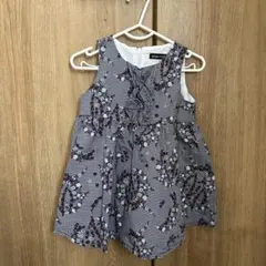 BeBe 花柄ノースリーブワンピース 90