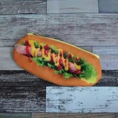 ハンドメイド ホットドッグポーチ 送料込み パン ポーチ 匿名配送