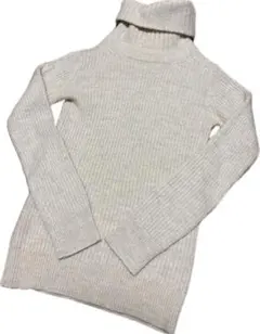 BEAUTY&YOUTH ニット　タートルネック　ホワイト　アルパカ　ウール