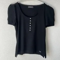 訳あり　FOXEY フォクシー　パフスリーブ　半袖トップス　ブラック