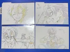 鬼滅の刃　柱展「柱-表情」原画ポストカード 4種セット　不死川実弥