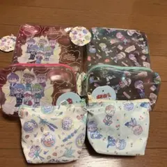 【新品タグ付き】おそ松さん クリアポーチ4個+舟形ポーチ2個