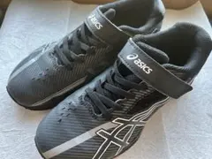 アシックス★ベルクロ★21cm★レーザービーム★スニーカー★黒