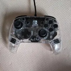 美品★switch専用ワイヤレスコントローラー★透明★通電、充電確認済み！