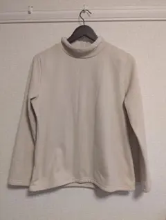 A1020日本ニット ベージュ タートルネック 長袖 トップス