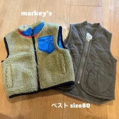markey's マーキーズ　ベスト　2点セット　80