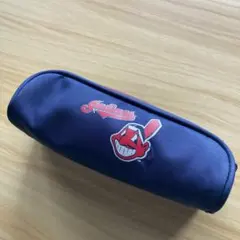 Indians ロゴ入り ペンケース ネイビー 廃盤