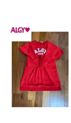 ALGY 半袖ワンピース レッド