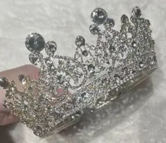 シルバークリスタルティアラ　クラウンティアラ