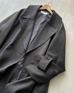 1回着用WYM ロングトレンチコートウィムバイリドムメンズゆったりベルト無し