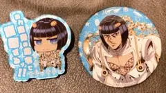 JOJO WORLD3 ブチャラティ　アクリルバッジ　グリッター缶バッジ