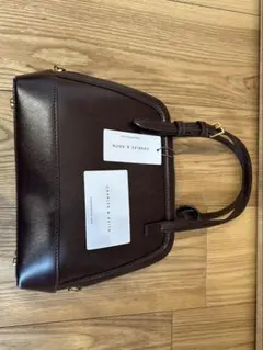 CHARLES & KEITH ダークブラウン ハンドバッグ