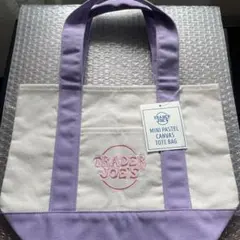 TRADER JOE'S ミニパステルキャンバスバッグ