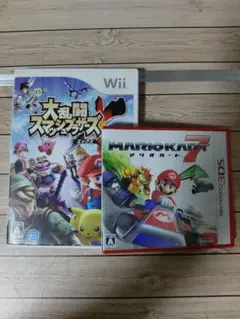 3DS マリオカート７　大乱闘スマッシュブラザーズ２点
