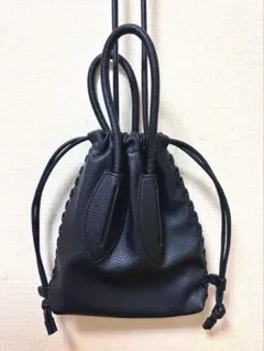 ADD CULUMN アドカラム　巾着バック　ブラック　ショルダー　美品