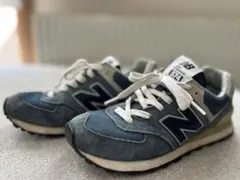 New Balance 574 ネイビー/グレー スニーカー　25