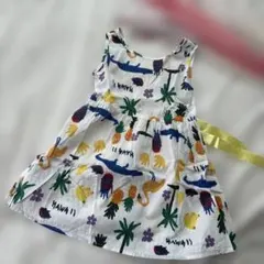 値下げ！美品　HAWAII 95 ハワイ　ノースリーブ ワンピース　パイナップルのサムネイル
