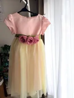110サイズ　キッズ フォーマルドレス ピンク系　発表会 結婚式