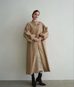 新品未開封】Acka / knit muffler long coat - メルカリ