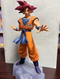 ドラゴンボール　孫悟空（スーパーサイヤ人ゴッド）　フィギュア（箱無し）のサムネイル