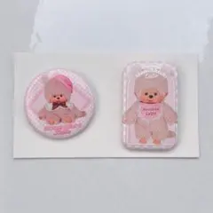 モンチッチ エンタメくじ 缶バッジ 2個セット モンチッチちゃん ①