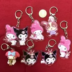 マイメロ＆宇佐美コラボ＊立体＆アクリルキーホルダー7点セット・バラ売り不可