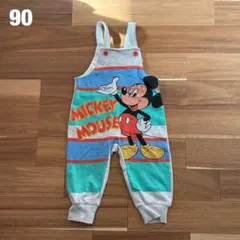 ミッキーマウス　サロペット　90
