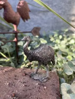 エミューの置物 ガーデン雑貨 多肉植物 アンティーク ディスプレイ インテリア