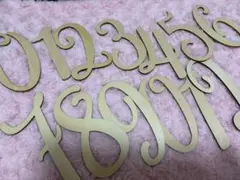 木製のレターバナー 月齢フォトグッズ 新品未使用