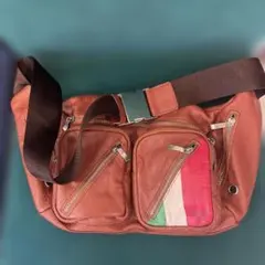 luminito メンズ 革製 ボディバッグ