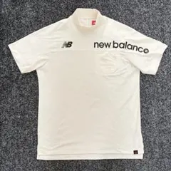 ニューバランスゴルフ　半袖　モックネック　ゴルフウェア　ホワイト　サイズ5