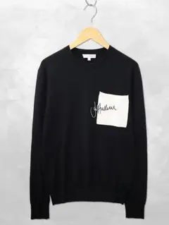J.W.ANDERSON クルーネック ロゴ刺繍 ポケット ニット セーター Sのサムネイル