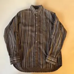 ROYAL HAREX ストライプ長袖シャツ M コーデュロイ　秋冬