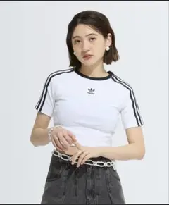 【adidas】スリーストライプス 半袖ベビーTシャツ