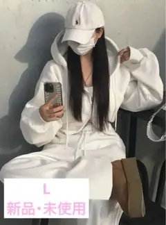 GRL ジップパーカーメキャミ✕ワイドパンツ裏起毛セットアップ [pm229]