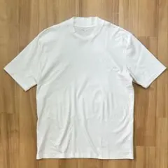 美品 ナノユニバース ジャケT(R) プレミアム クルーネック半袖M ホワイト白