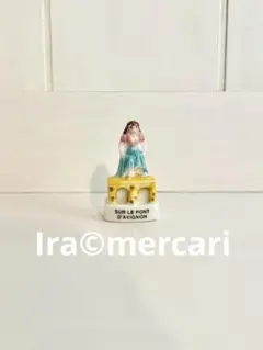 アヴィニョンの橋の上で　童謡　フェーブ　フェーヴ　おとぎ話　フランス製　陶器