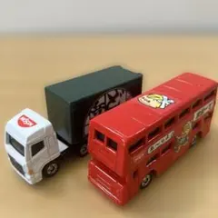 トミカ 日清食品　どん兵衛 トラック ロンドンバス 2台セット