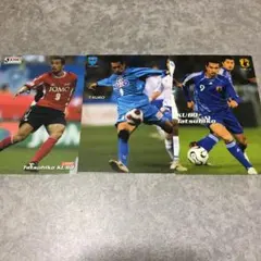 Ｊリーグ　横浜FC、日本代表チップス カード 久保竜彦 3枚セット
