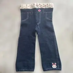 ダークブルー デニム風　ミキハウス