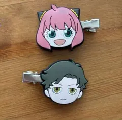 ◎アーニャ、ダミアン　キャラクター ヘアクリップ 2個セット　スパイファミリー