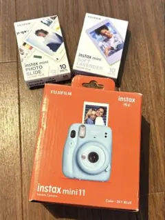 FUJIFILM チェキ本体 instax mini11 フィルム20枚付き