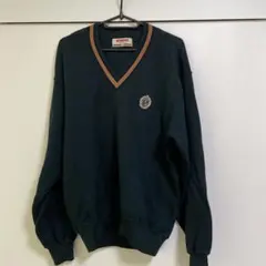 [古着] McGregor ダークグリーン Vネックセーター L