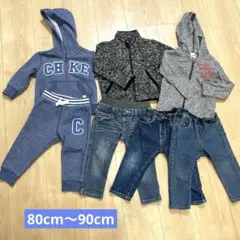 男児　80cm90cm 上着　デニム　まとめ売り