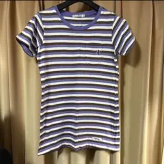 Haring Estate UNIQLO 半袖 Tシャツ パープル ストライプ