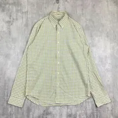 L.L.BEAN【L相当】チェック柄 ボタンダウン 長袖シャツ ボタンダウン