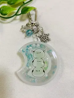 シマエナガ シャカシャカキーホルダー レジン