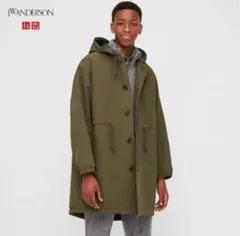 ユニクロ　JW ANDERSON フード付きモッズコート Sサイズ オリーブ