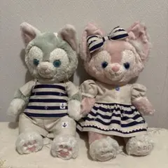 ジェラトーニ＆リーナベルS ボーダー柄ペアコスチューム(ネイビー)【バラ売り可】のサムネイル
